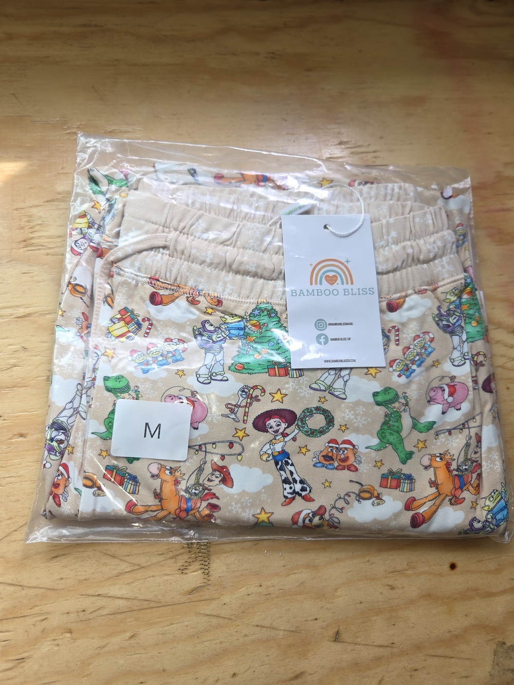 Bamboo Bliss Bamboo Pants Christmas Toy Story Medium